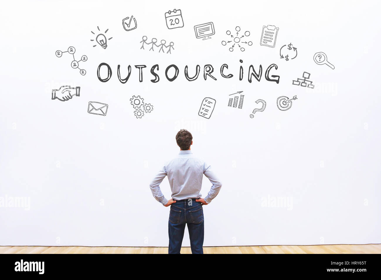 outsourcing concept Stock Photo