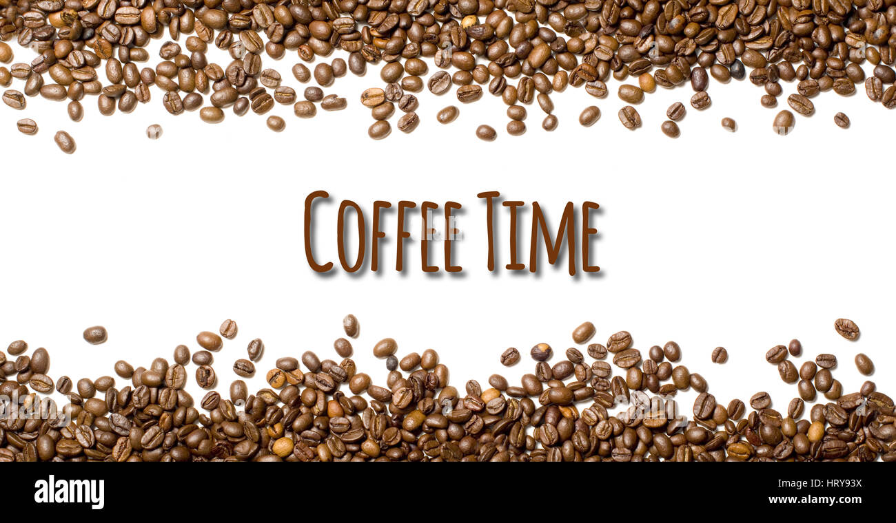 Coffee Beans Border With Copy Space Coffee Beans Border With Copy Space