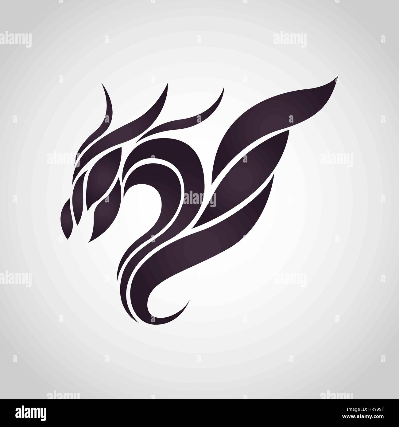 Dragon logo vector icon design Stock Vector Image & Art - Alamy
