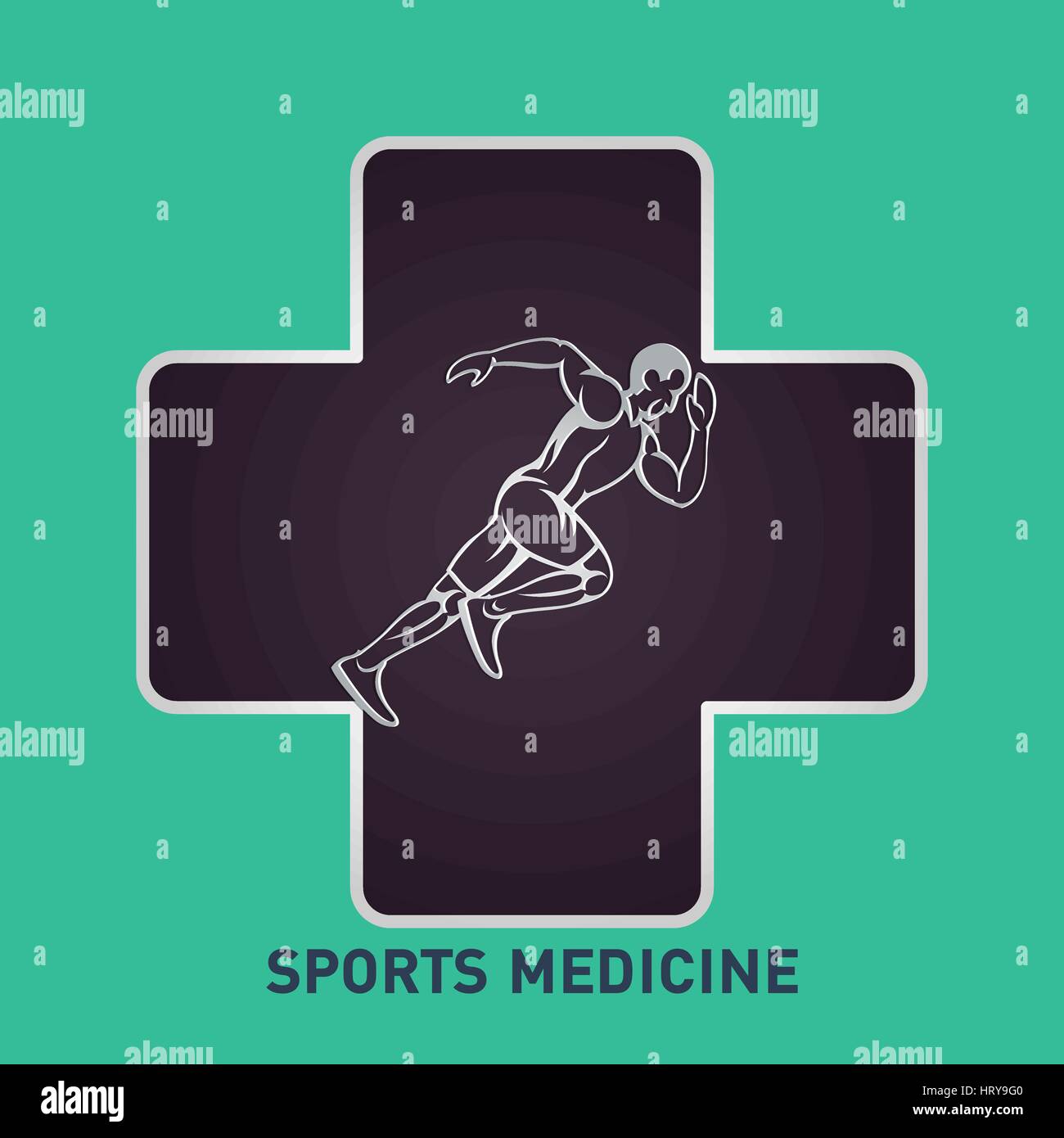 SPORTS MEDICINE logo icon vector design Stock Vector Image & Art Alamy