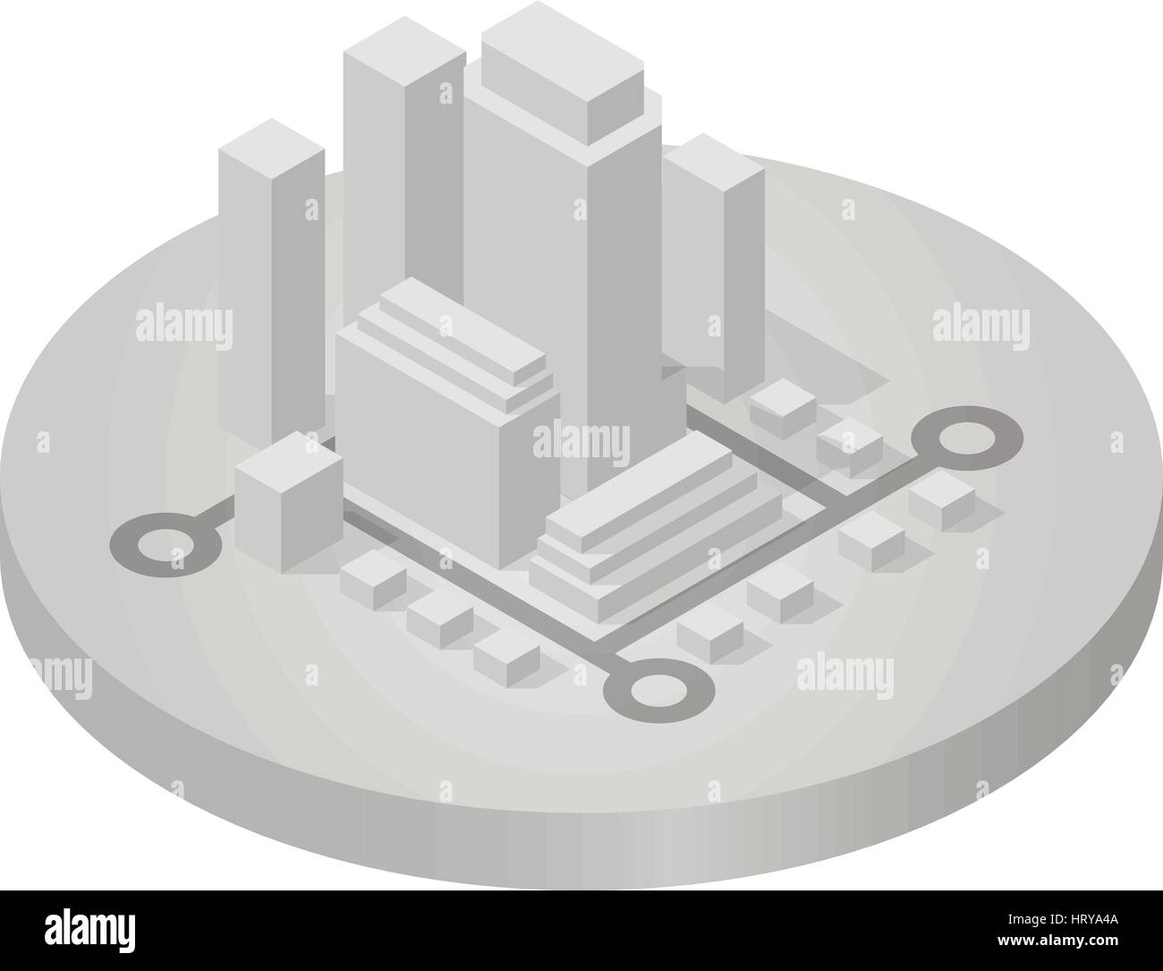 Isometric icon of city Stock Vector Image & Art - Alamy