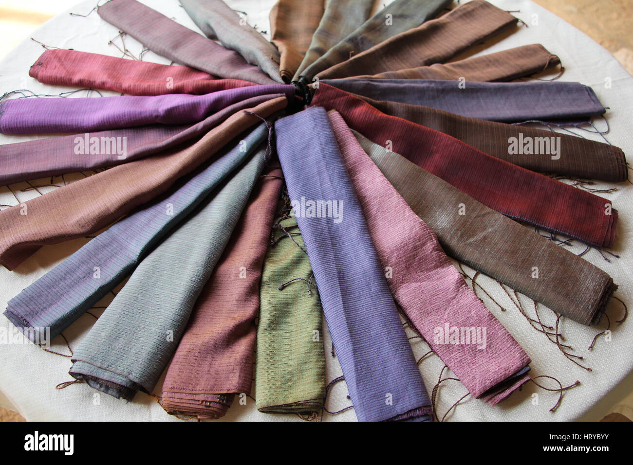 Silk scarf colour hi-res stock photography and images - Alamy