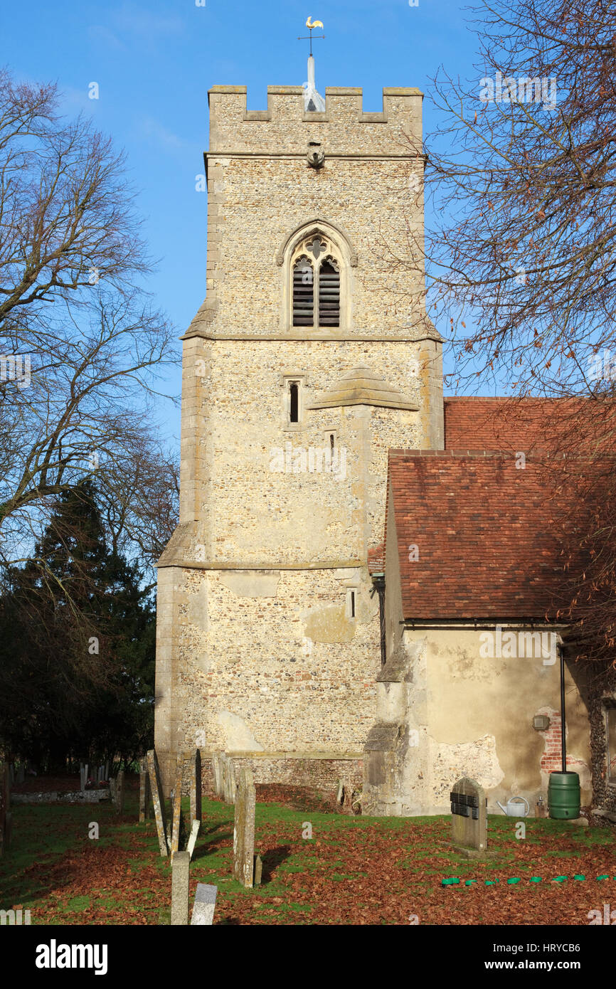 Tower of Holy Trinity Church in Takeley, Essex, England Stock Photo Alamy