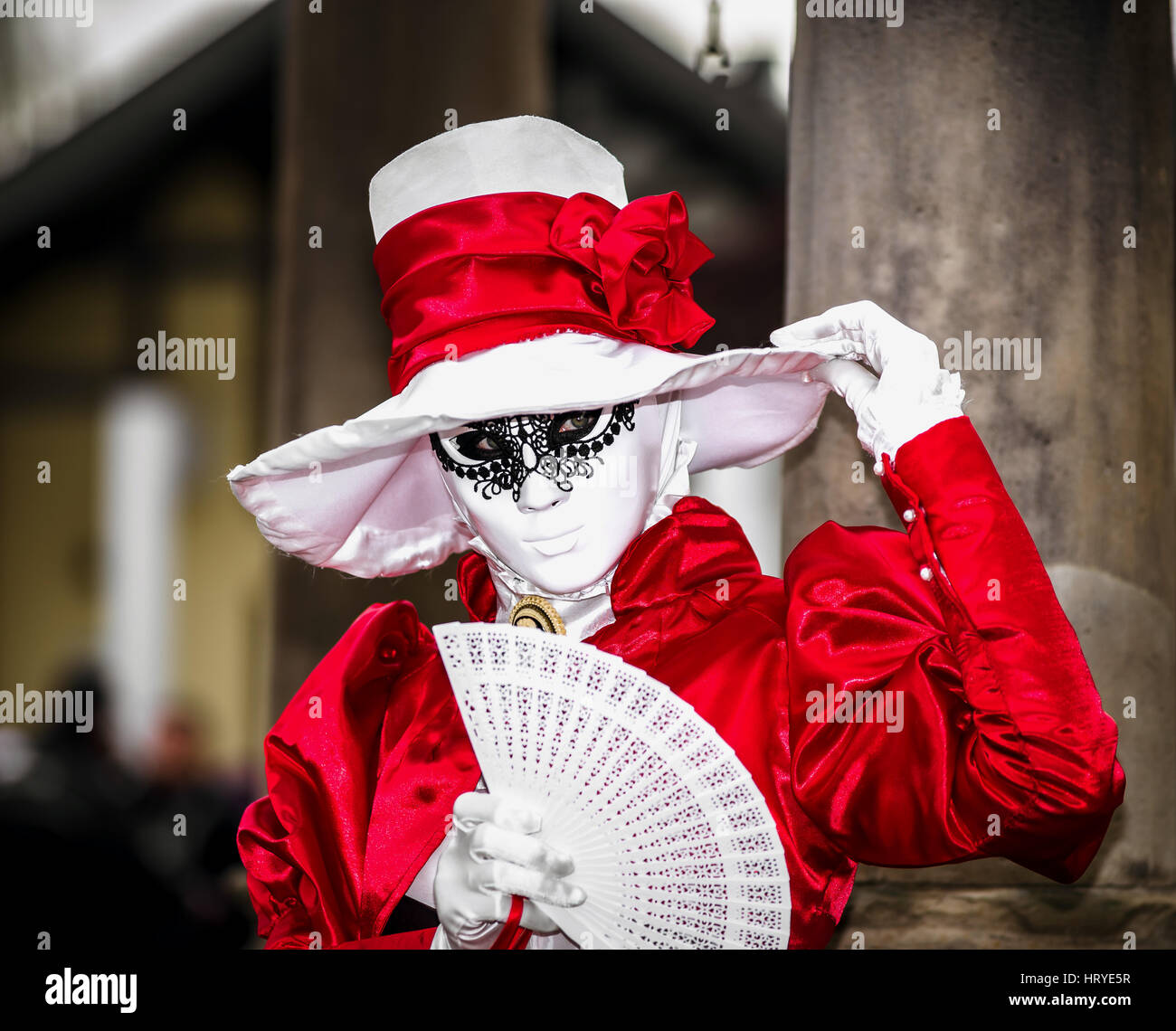 Editorial, 4 March 2017: Rosheim, France: Venetian Carnival Mask - most ...