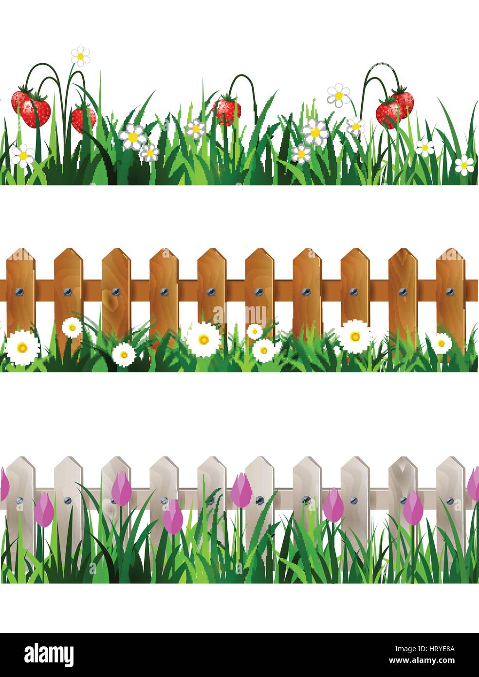 Green Grass seamless set Stock Vector Image & Art - Alamy
