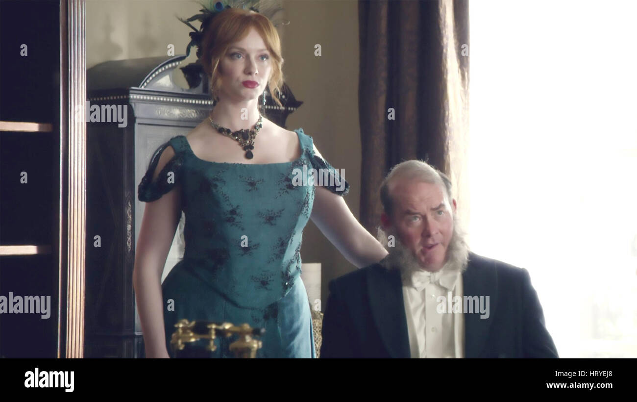 ANOTHER PERIOD Comedy Central TV series with Christina Hendricks and David Koechner Stock Photo