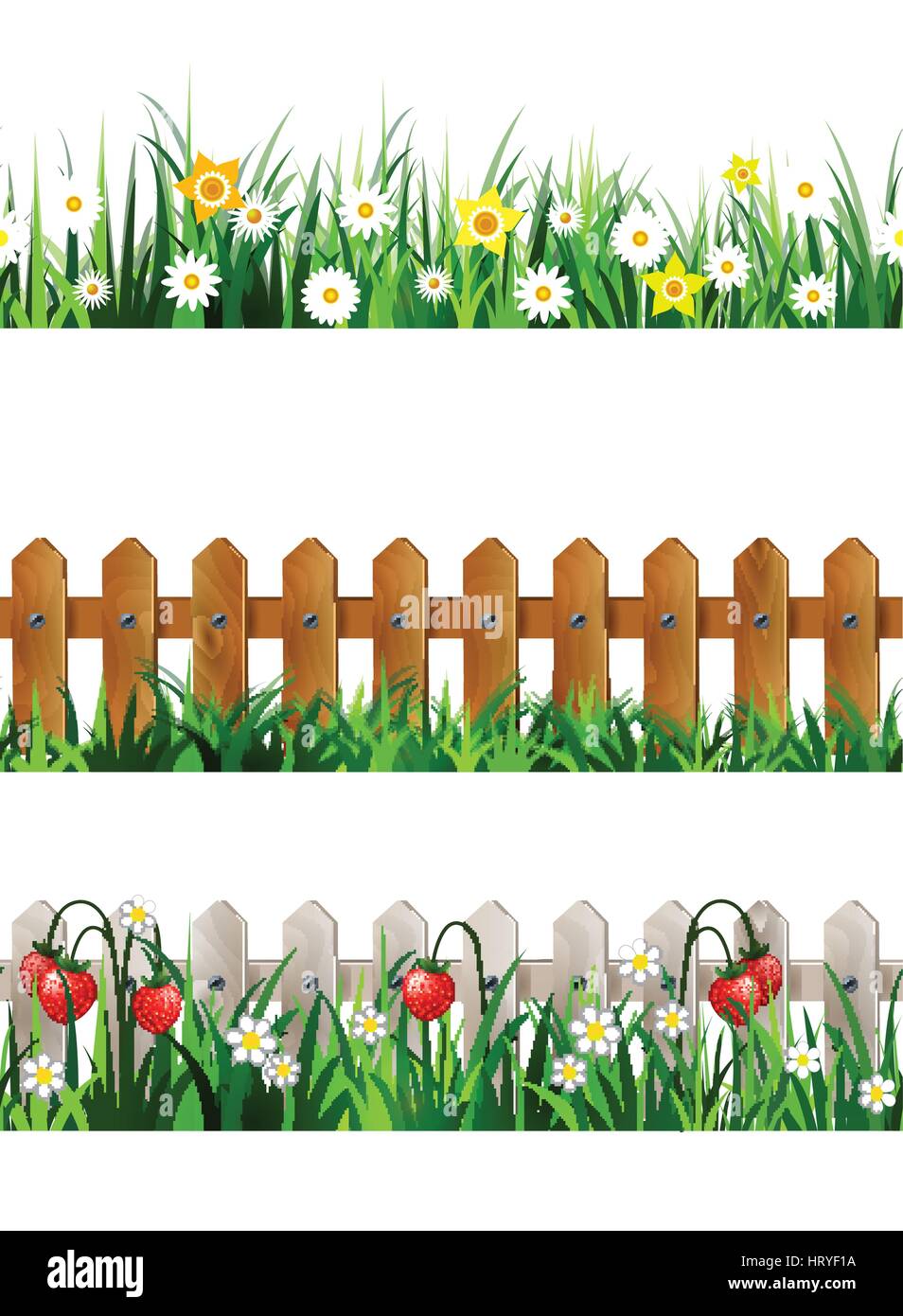 Green Grass seamless set Stock Vector Image & Art - Alamy