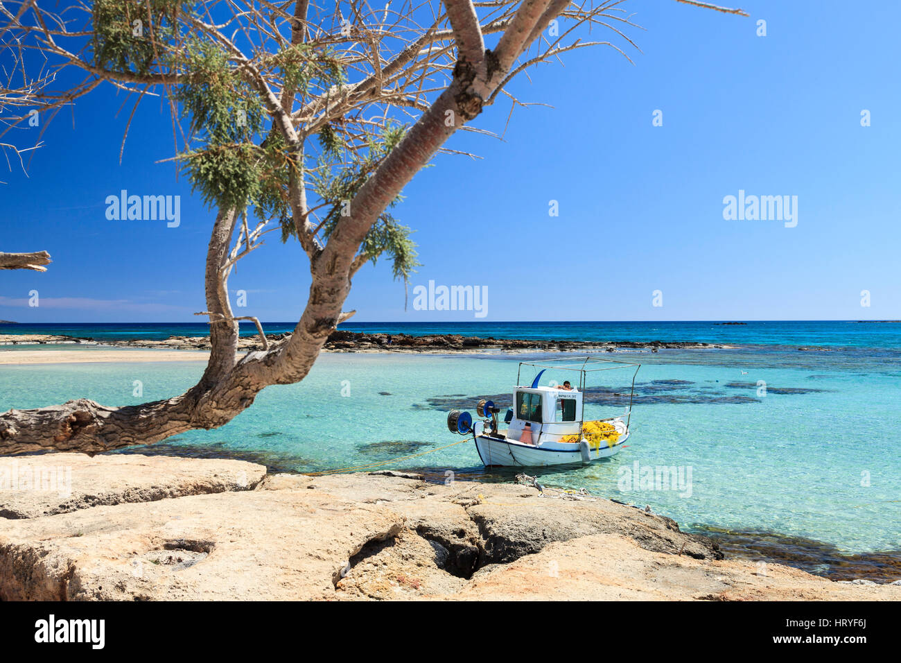 Elafonissi Beach, Crete, Greece Stock Photo