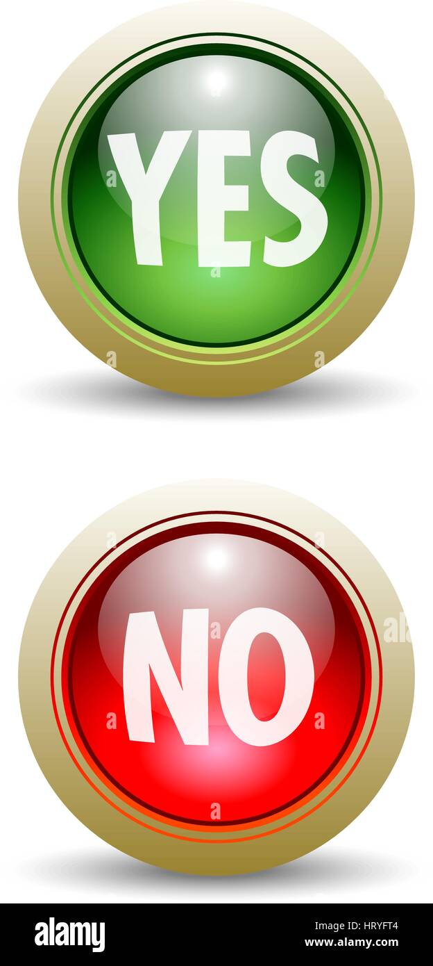 Tap krigsskib tommelfinger Pair of Check and X Mark Buttons - Yes or No Stock Vector Image & Art -  Alamy