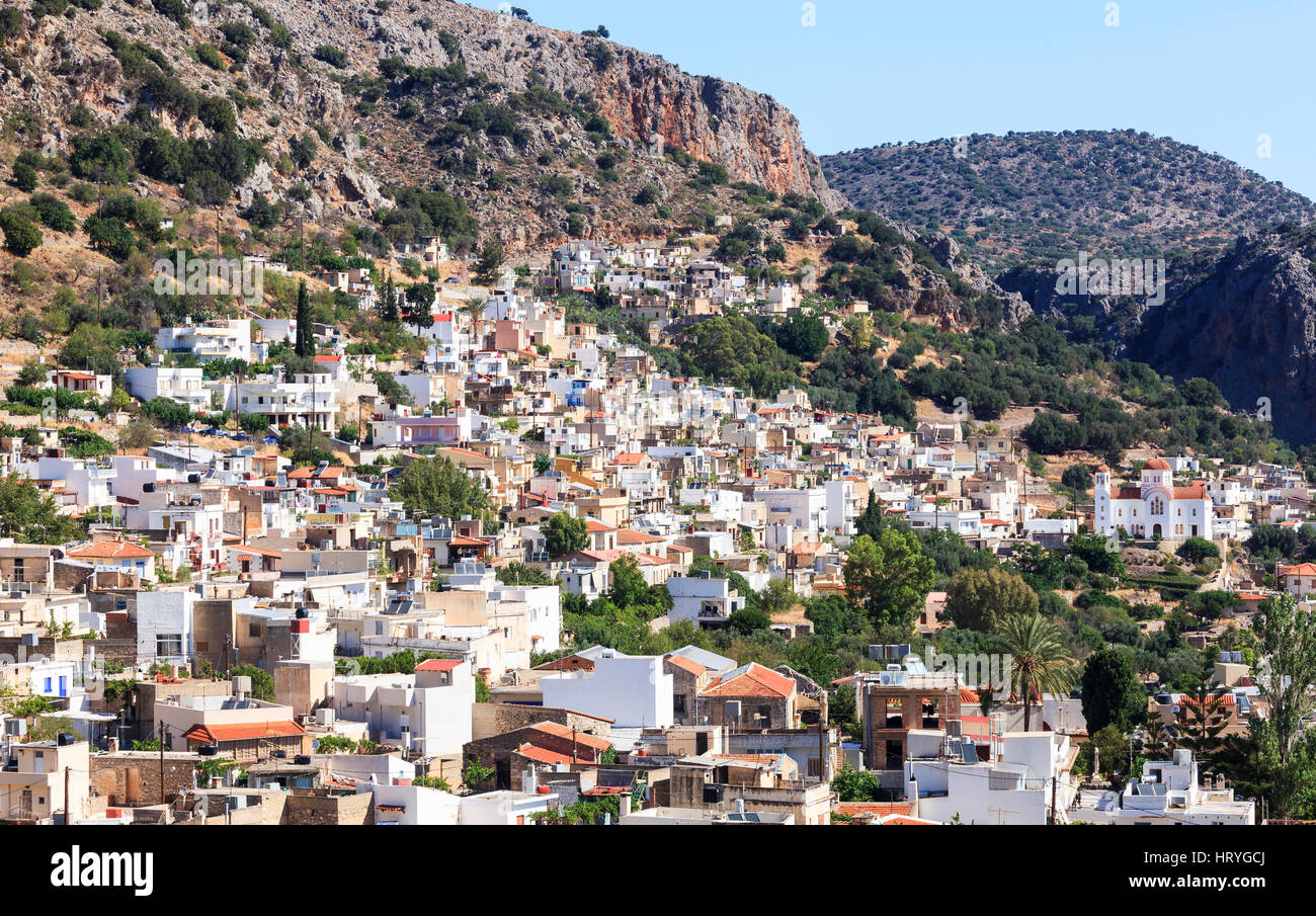 Village of Kritsa, Crete, Greece Stock Photo: 135215266 - Alamy