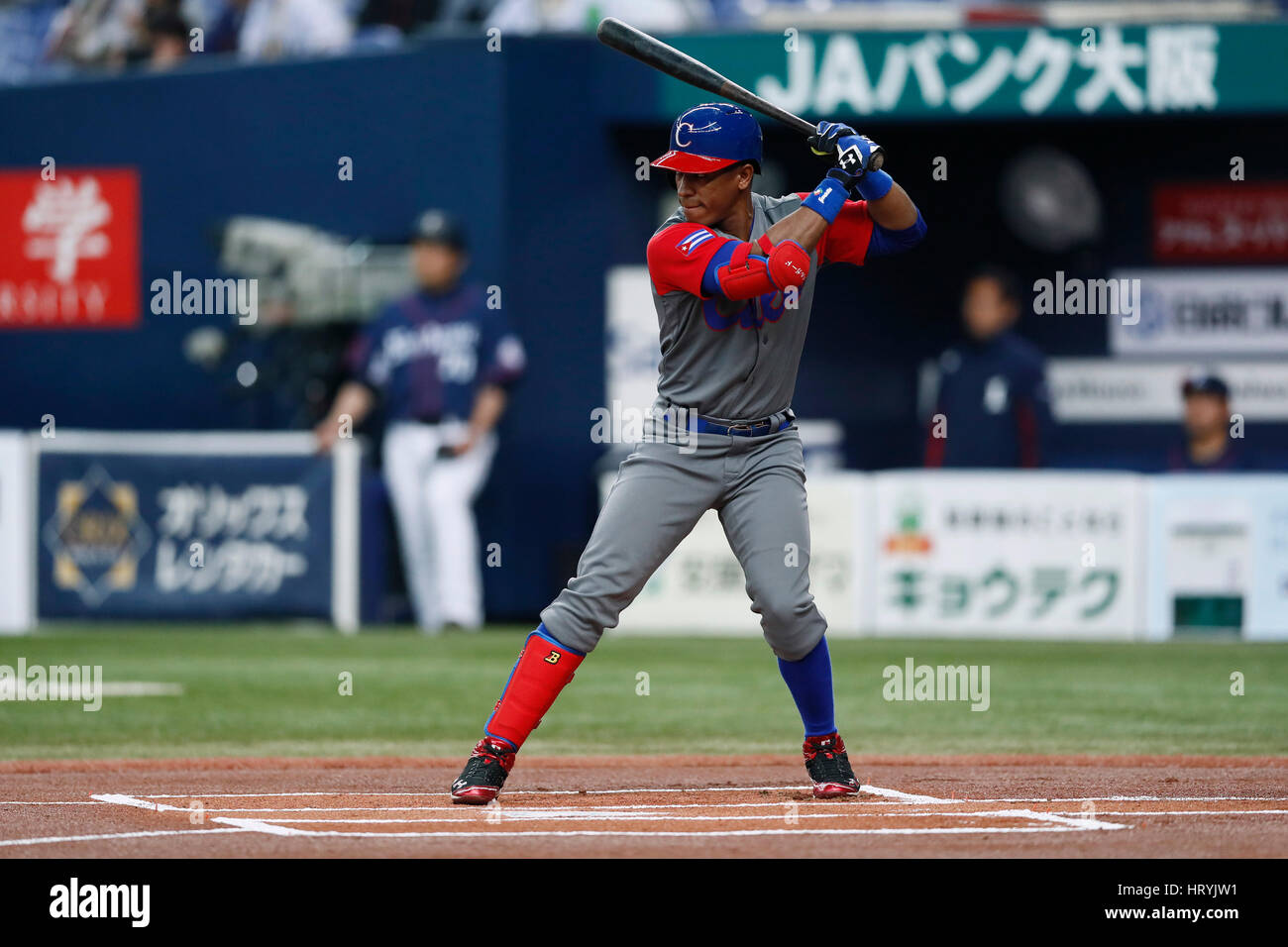 Roel Santos Cub March 5 17 Baseball 17 World Baseball Classic Exhibithion Game Between Seibu Lions Cuba At Kyocera Dome Osaka In Osaka Japan Photo By Yohei Osada Aflo Sport Stock Photo Alamy