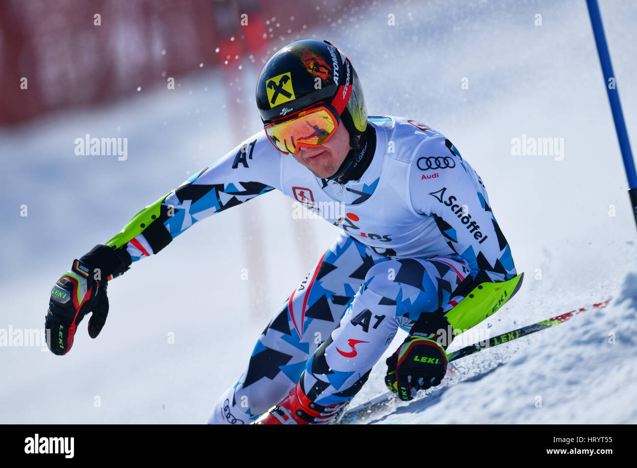 Hakuba Happo One, Nagano Japan. 5th Mar, 2017. CB Schneider (AUT), MARCH 5,  2017 - Alpine Skiing : IPC Alpine World Cup Hakuba, Men's Giant Slalom  Standing LW6/8-2 at Hakuba Happo One,