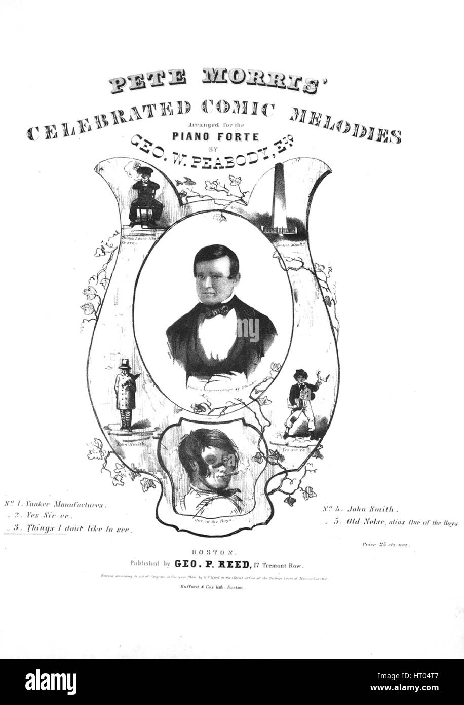 Sheet music cover image of the song 'Pete Morris' Celebrated Comic
