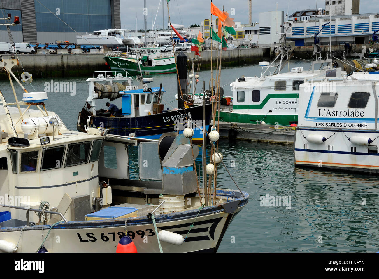 Fishing boat in Fishing port of Les Sablesd'Olonne, Vendee, Pays de la