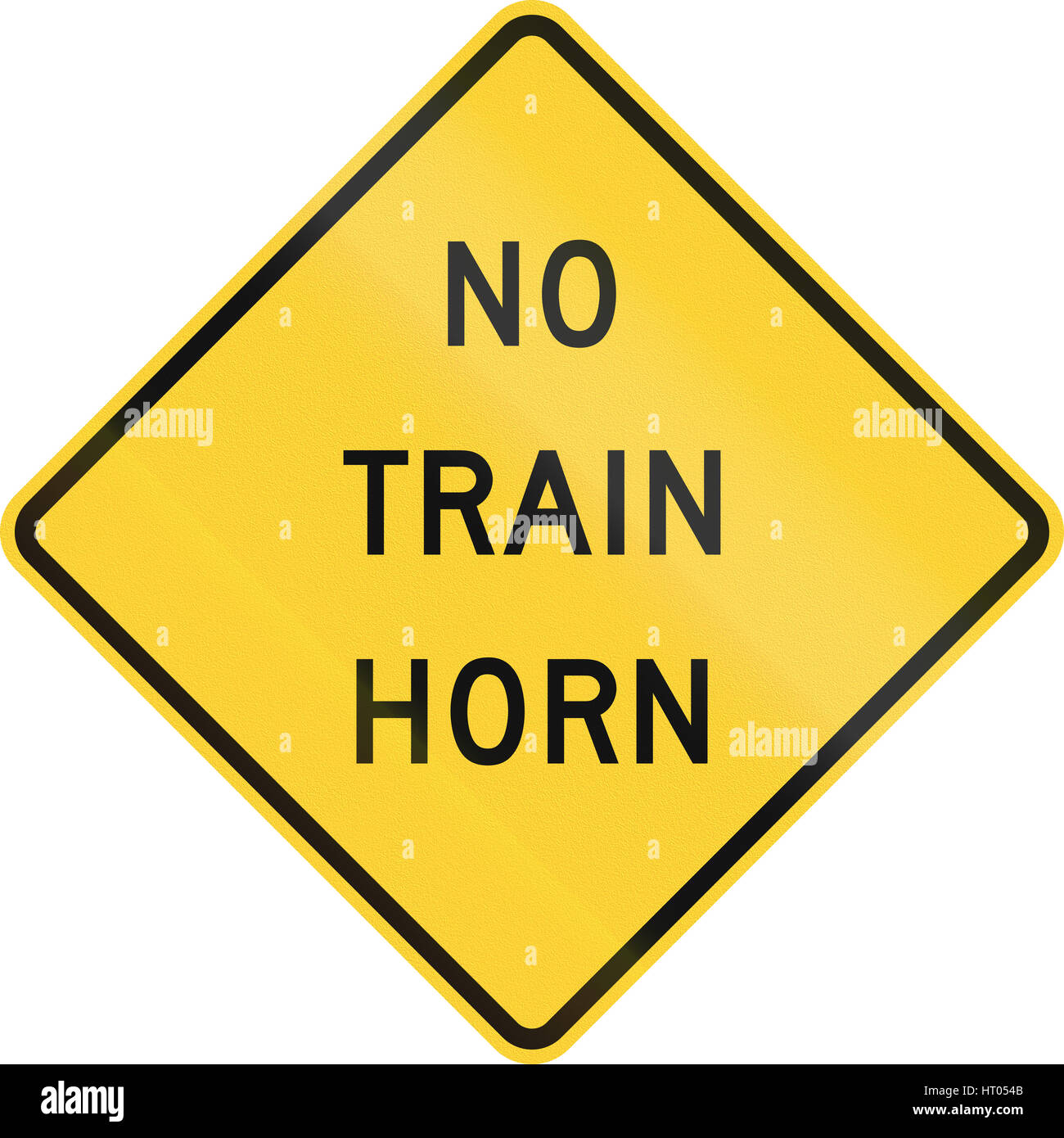 United States MUTCD road sign No train horn Stock Photo Alamy