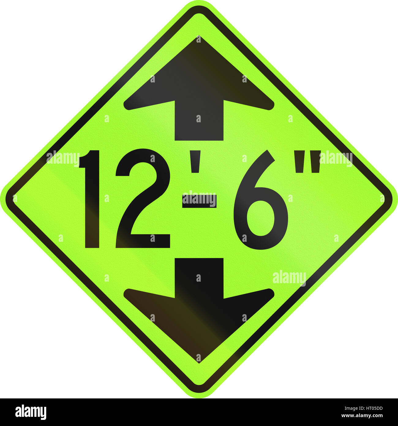 United States MUTCD road sign Height limit ahead Stock Photo Alamy