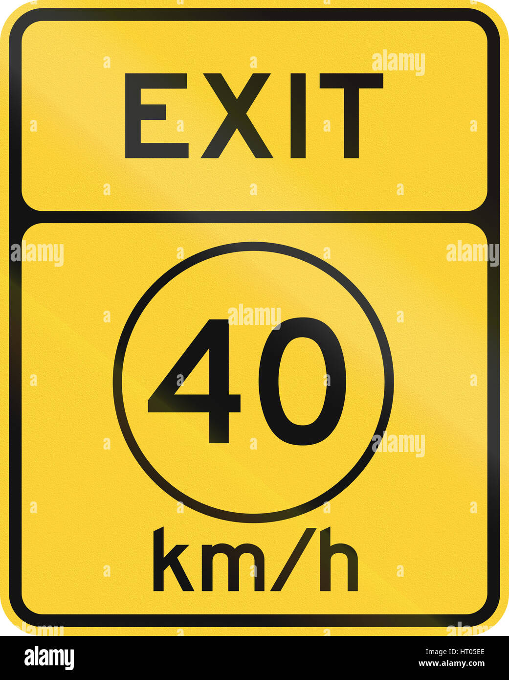 40 kmh speed limit Royalty Free Vector Image - VectorStock