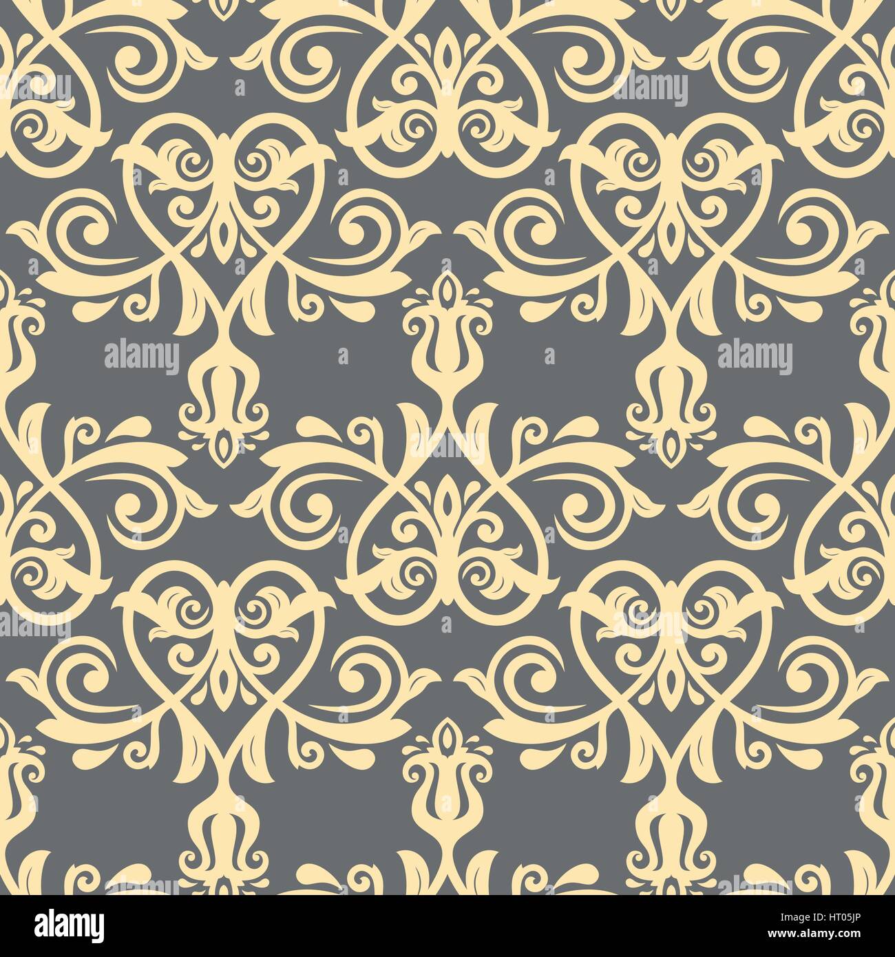 Damask Seamless Vector Background Stock Vector Image & Art - Alamy