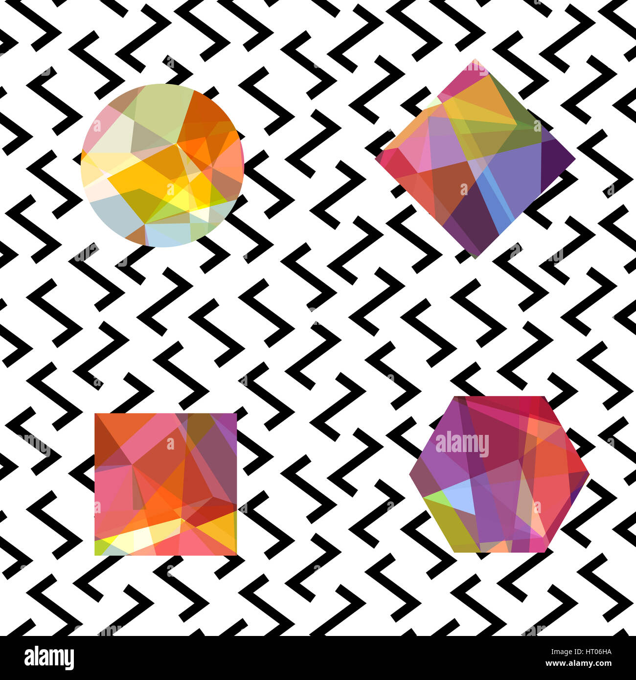 Memphis wallpaper vector hi-res stock photography and images - Alamy