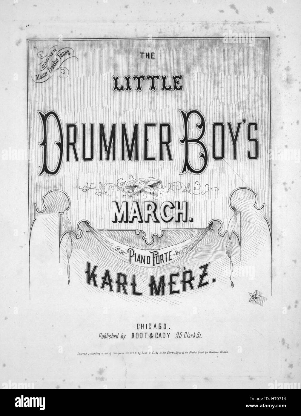 Sheet music cover image of the song 'The Little Drummer Boy's March