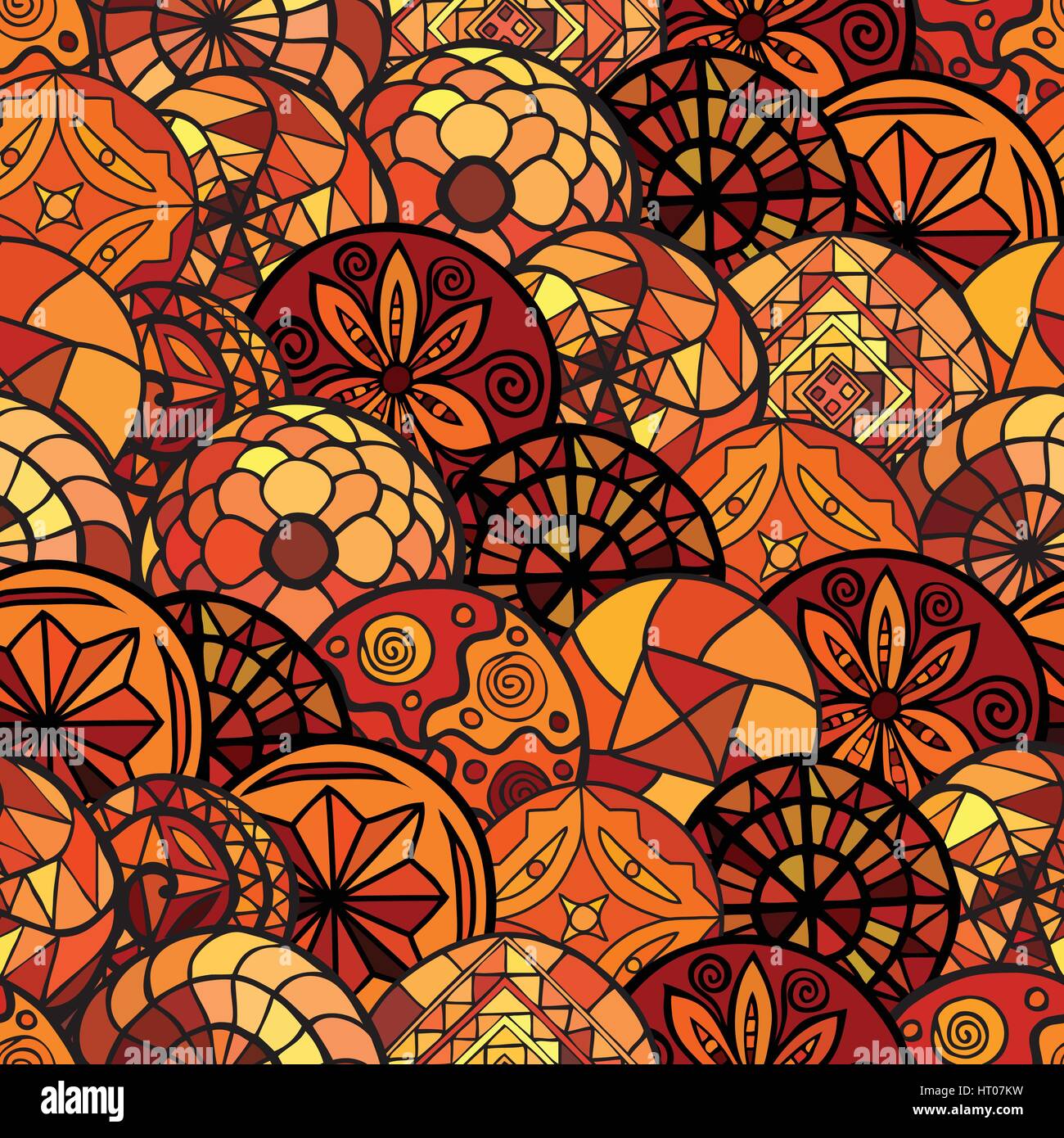 hand drawn ethnic seamless pattern Stock Vector Image & Art - Alamy