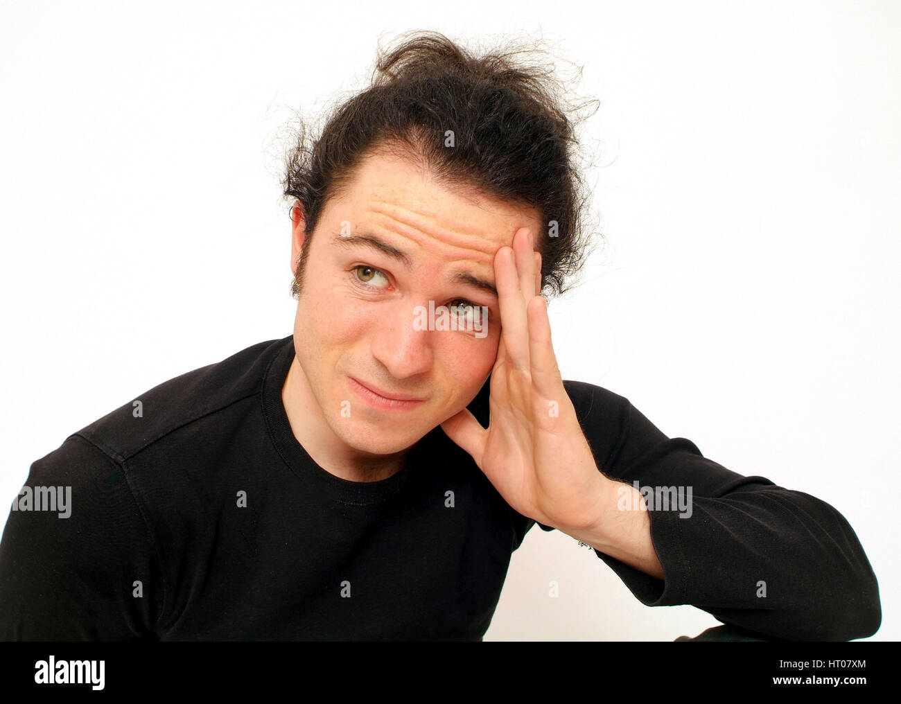 Mann mit skeptischem Blick - sceptical man Stock Photo