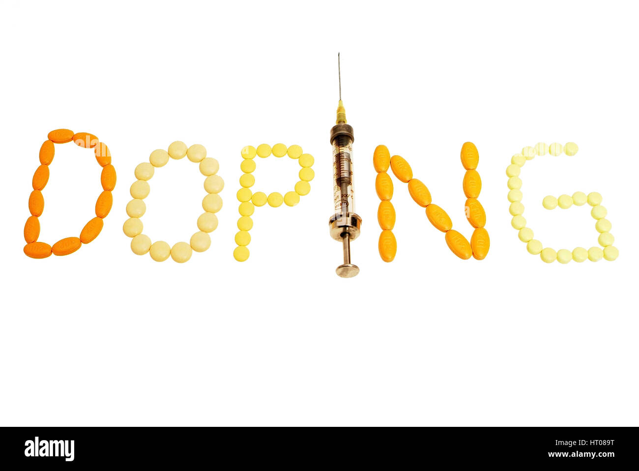 Symbolbild Doping - symbolic for doping Stock Photo