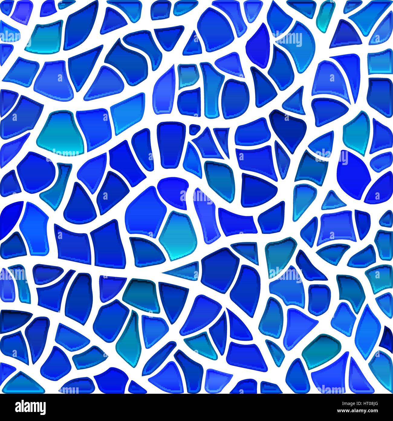 abstract vector stained-glass mosaic background - light blue Stock ...