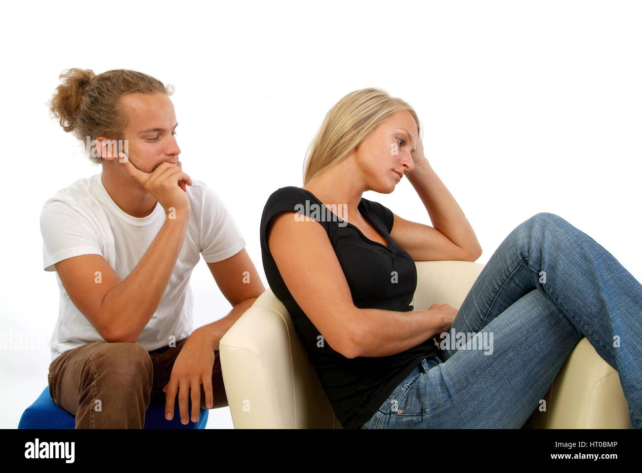 Symbolbild Beziehungsprobleme - symbolic for couple in crisis Stock Photo