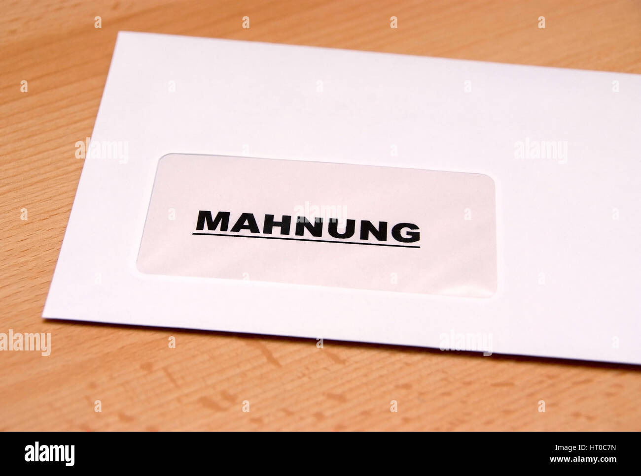 Mahnschreiben - collection letter Stock Photo