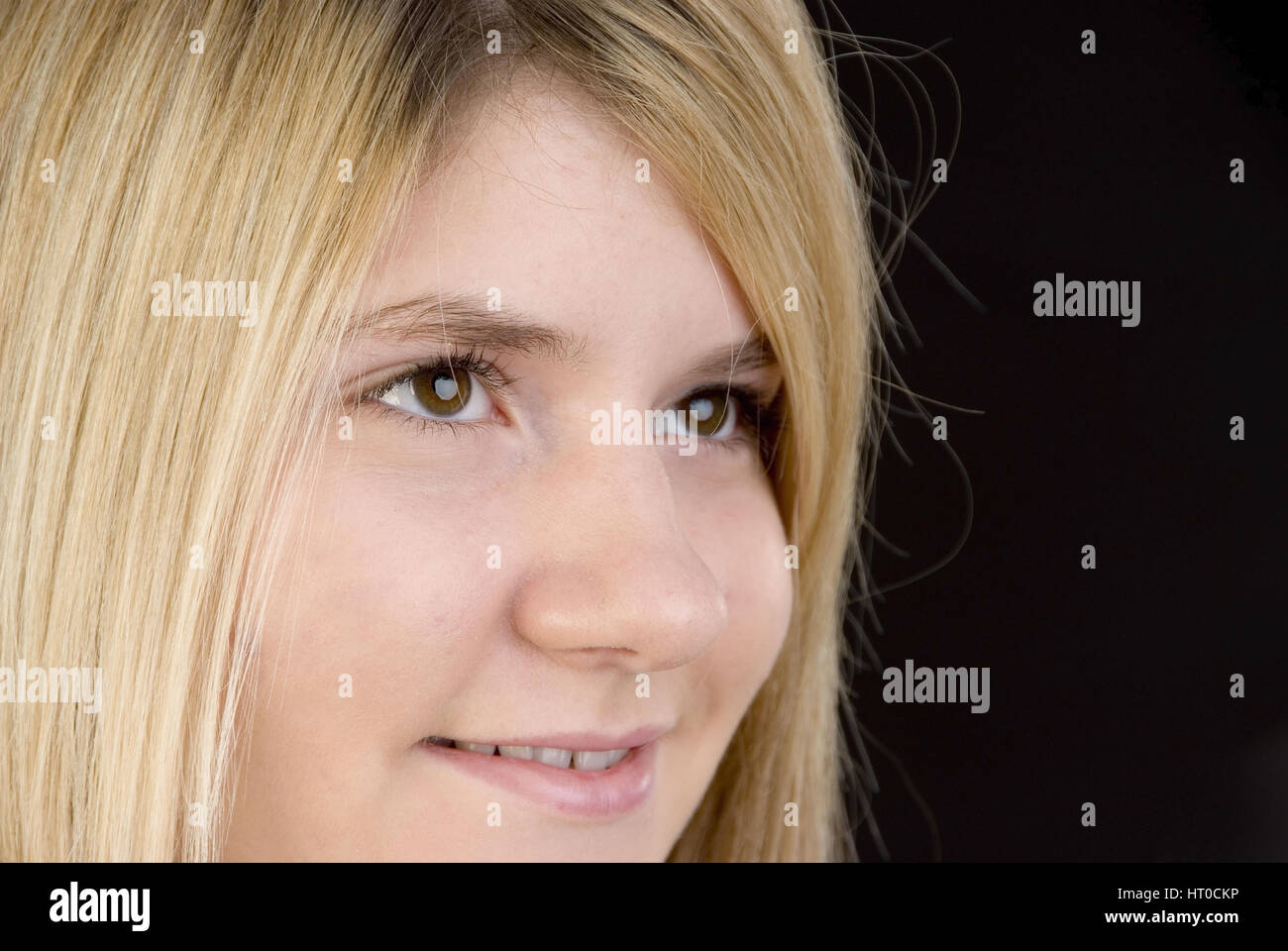 Blondes M‰dchen im Portrait - blond girl in portrait Stock Photo