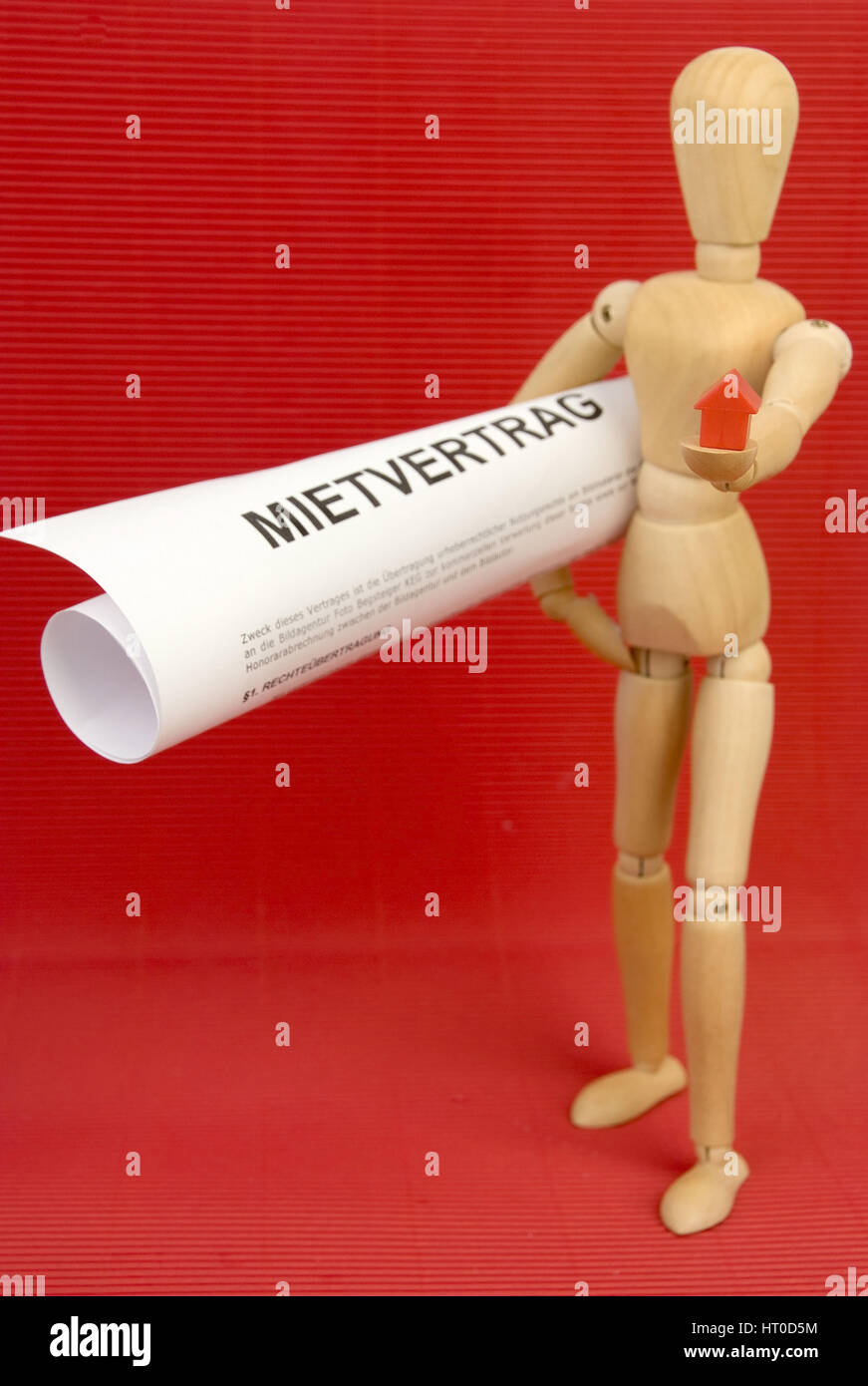 Symbolbild Mietvertrag - symbolic for rental agreement Stock Photo