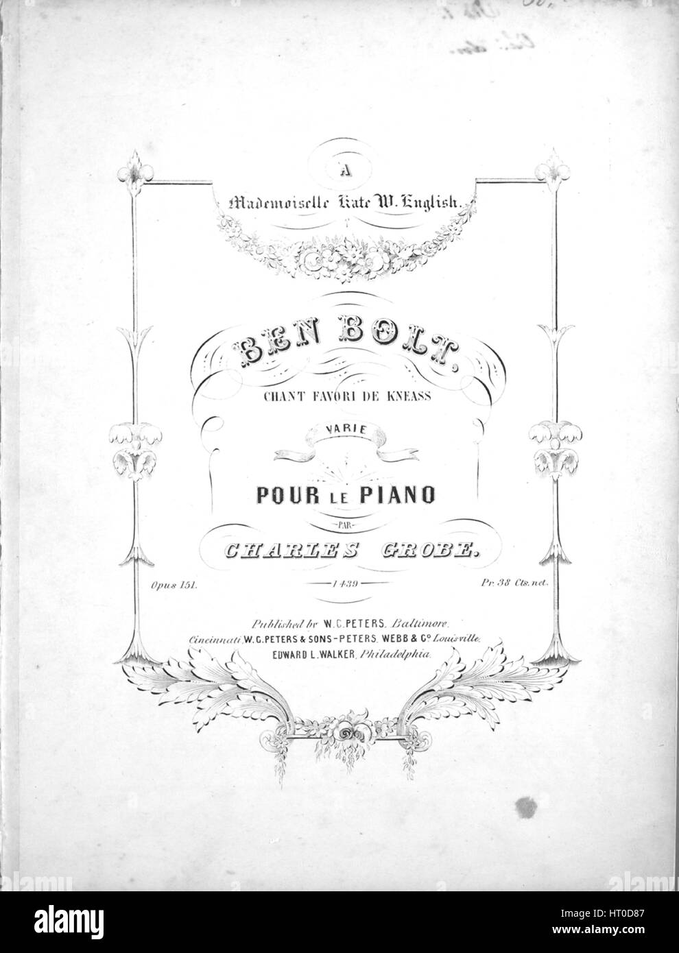 Sheet Music Cover Image Of The Song 1 Ben Bolt Or Ah Don t You