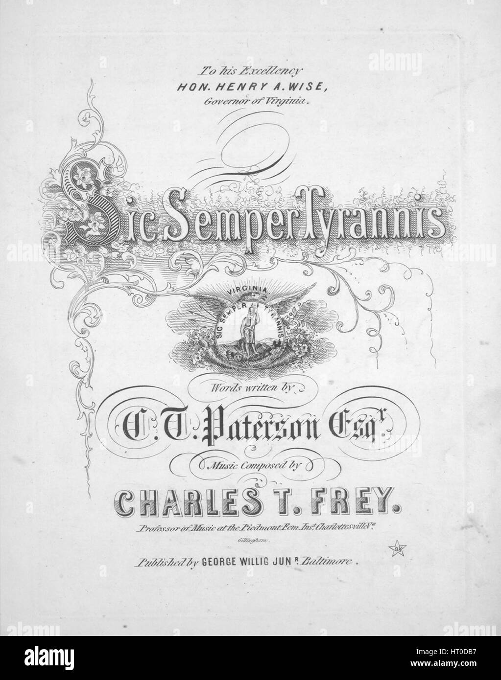 Sic semper tyrannis Black and White Stock Photos & Images Alamy