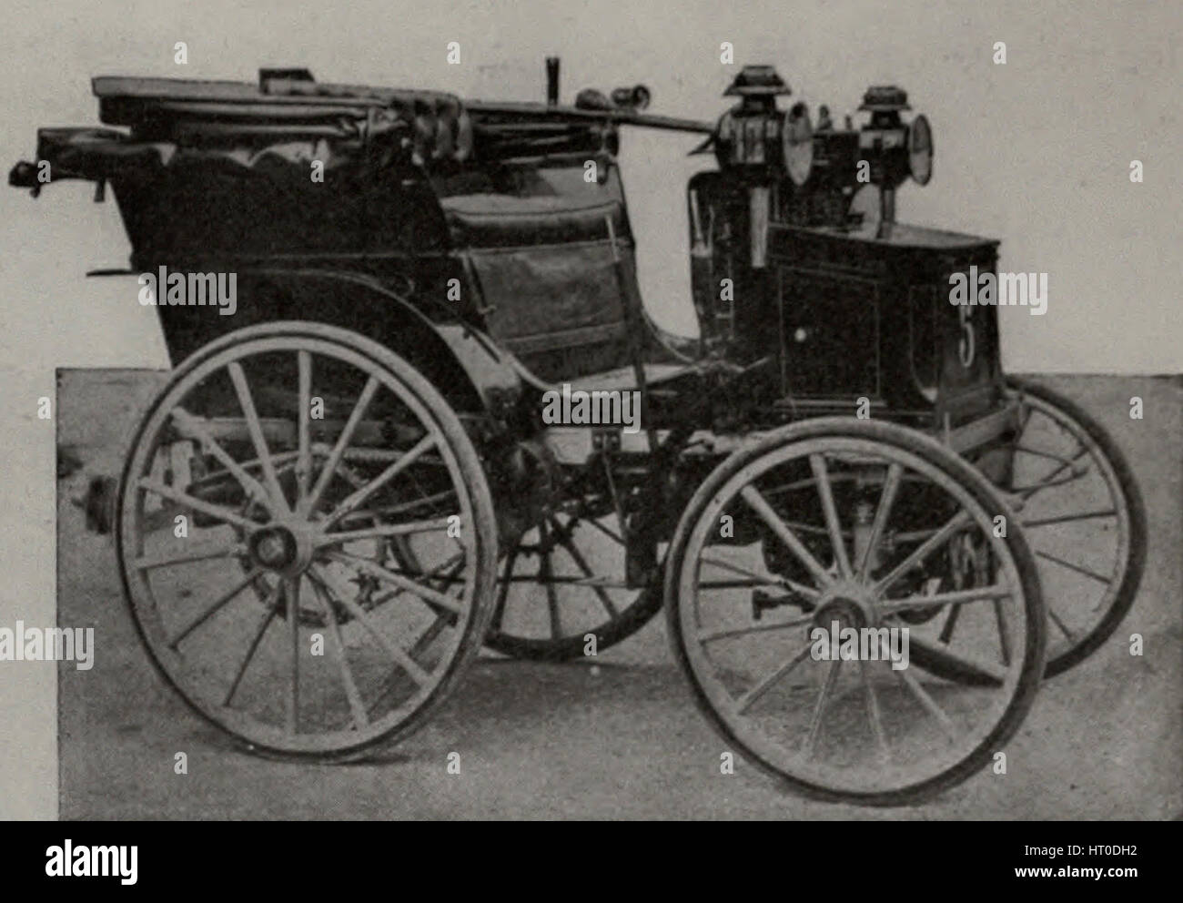 The car on which Levassor won the Paris Bordeaux Race, 1895 Stock Photo