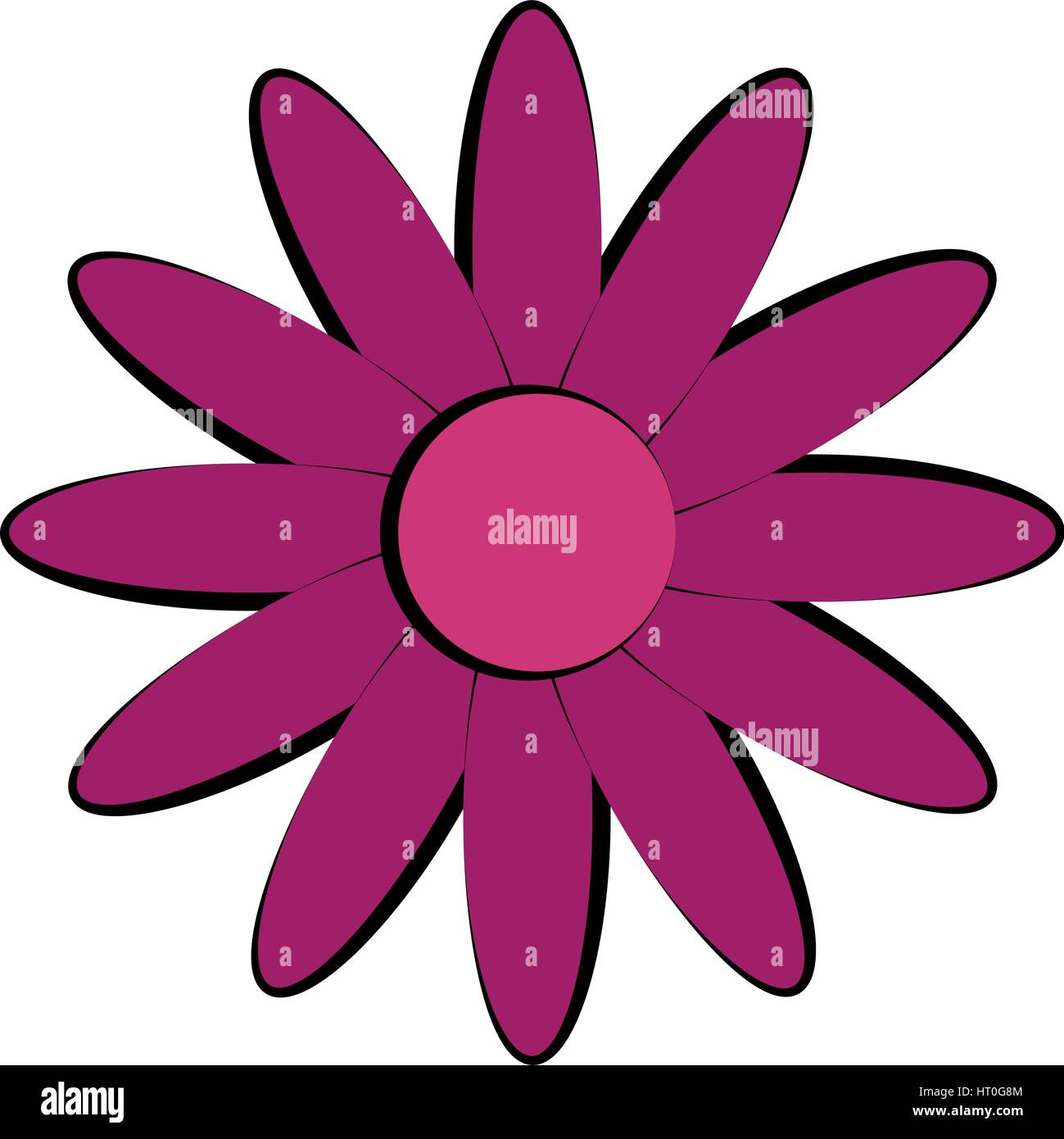 flower icon illustrated on white background in vector Stock Vector ...