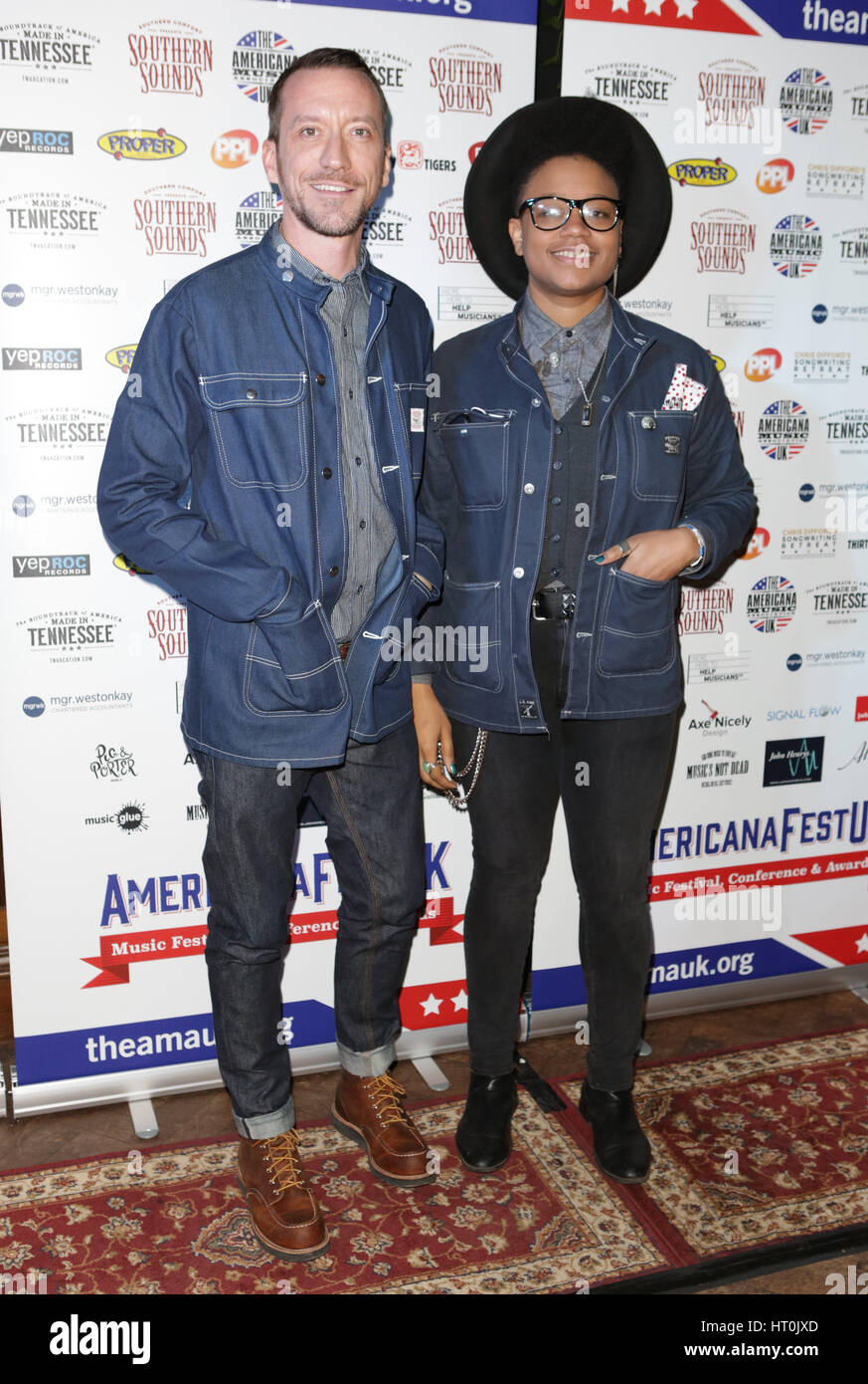 Americana Awards 2017  Featuring: Baylen Leonard, Amythyst Kiah Where: London, United Kingdom When: 02 Feb 2017 Stock Photo