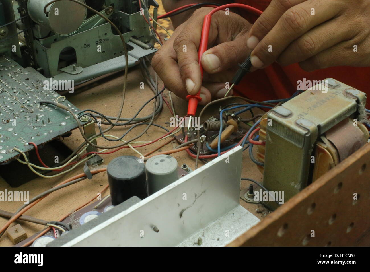 Repair and diagnostic electronics device Stock Photo Circuit Diagram