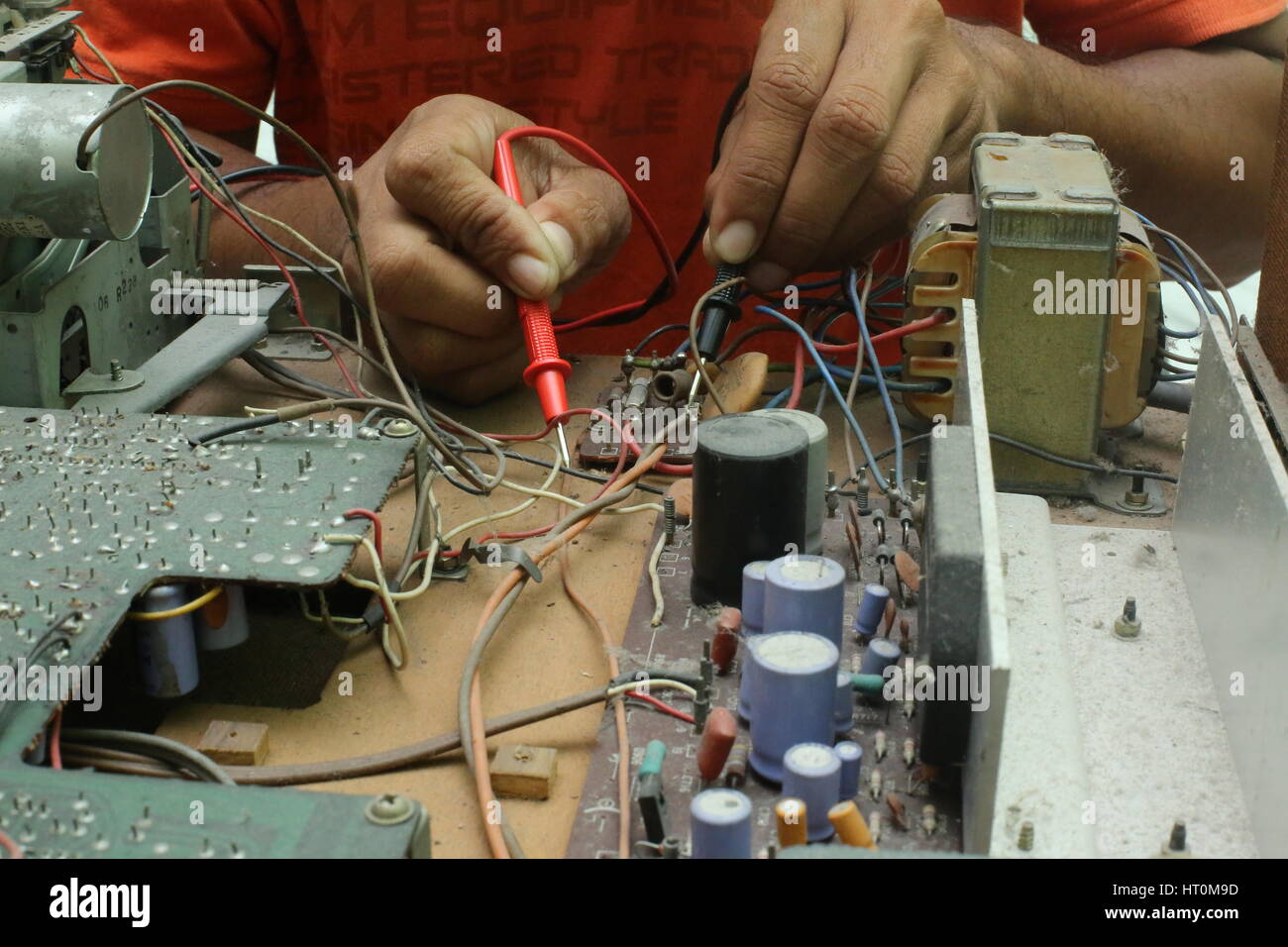 Repair and diagnostic electronics device Stock Photo Alamy