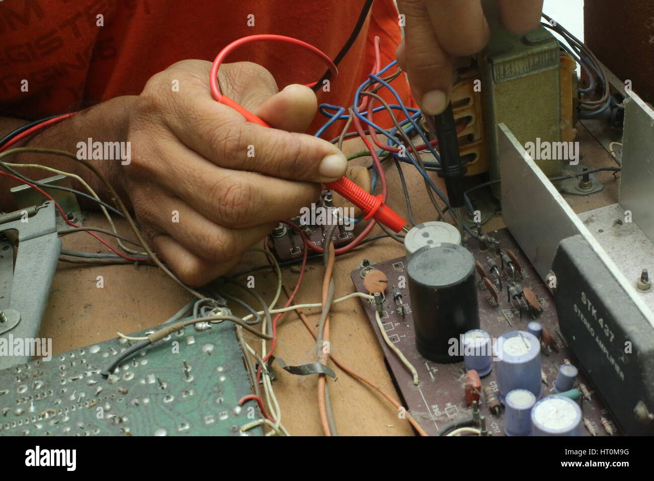 Repair and diagnostic electronics device Stock Photo Alamy