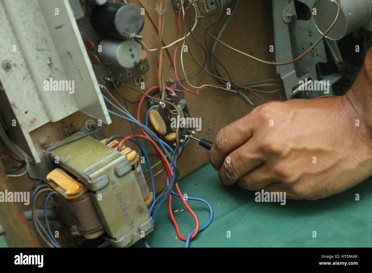 Repair and diagnostic electronics device Stock Photo Circuit Diagram