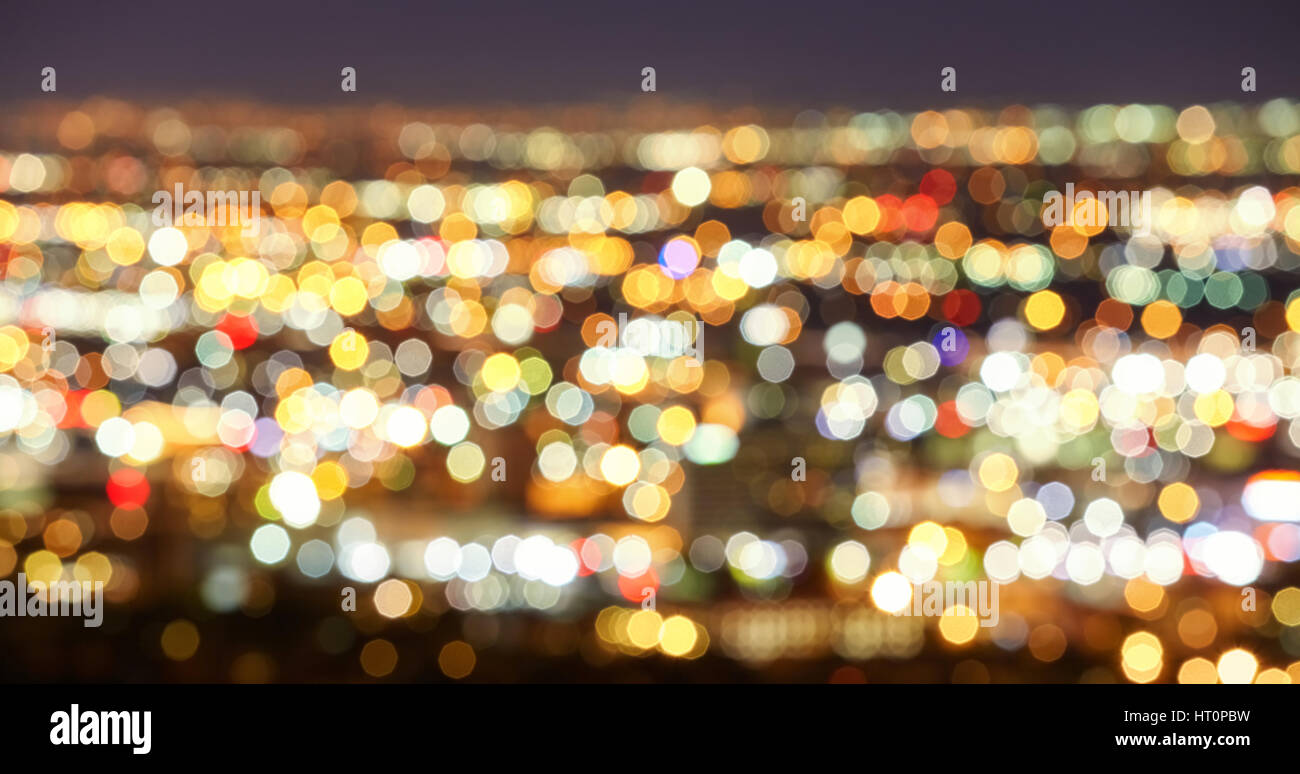 Blurred city lights, abstract urban background Stock Photo Alamy