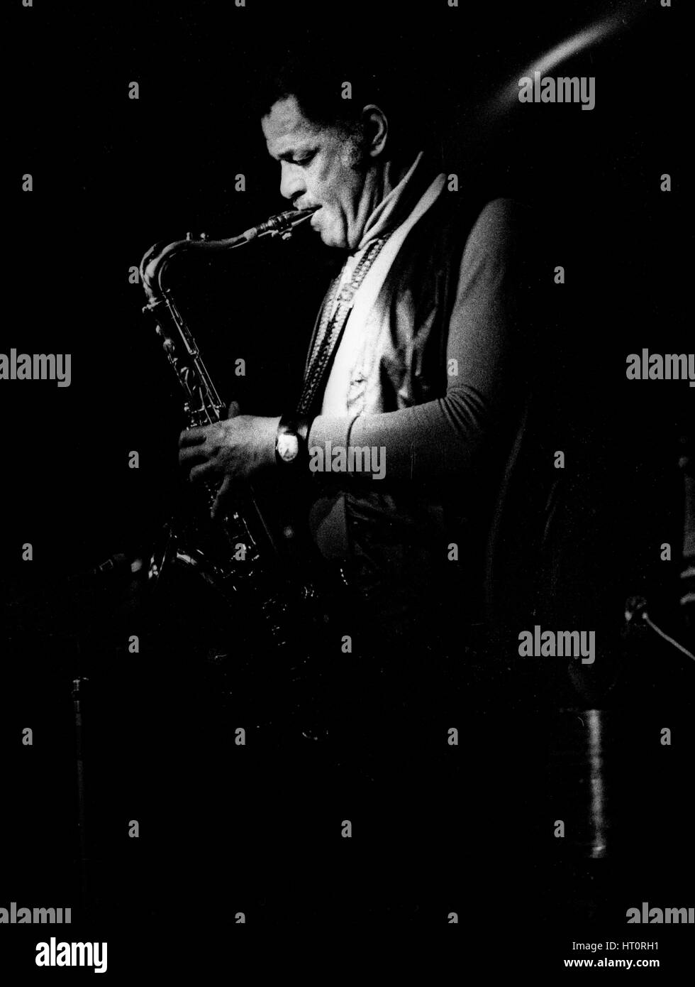 Dexter Gordon, Ronnie Scott's, Soho, London, 1977. Artist Brian O
