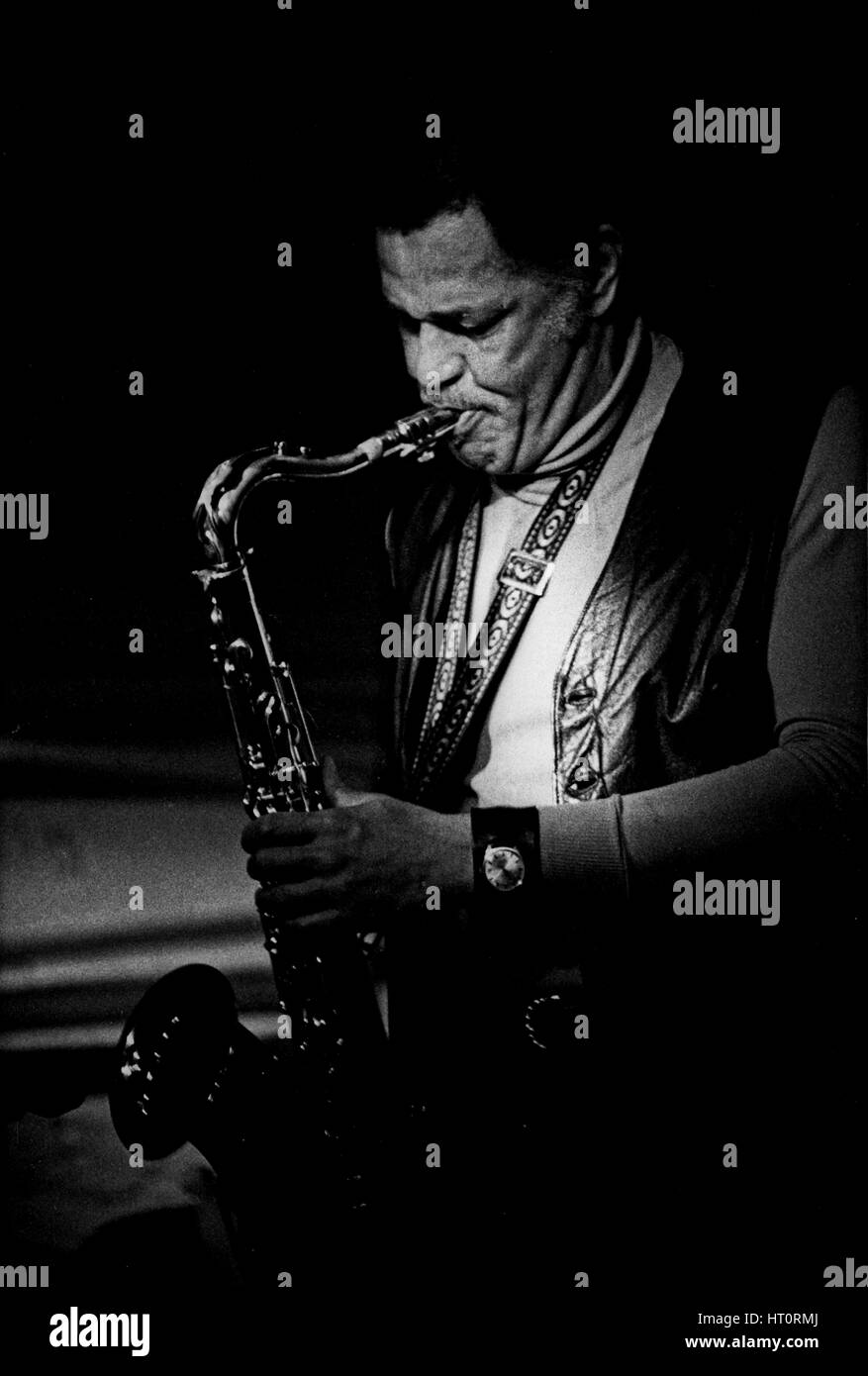 Dexter Gordon, Ronnie Scott's, Soho, London, 1977. Artist Brian O