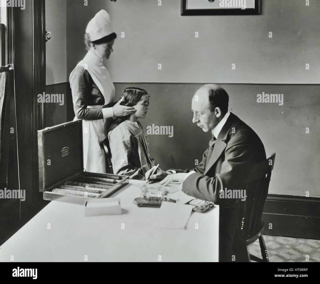 Consulting Room, Norwood School treatment centre, London, 1911. Artist: Unknown. Stock Photo