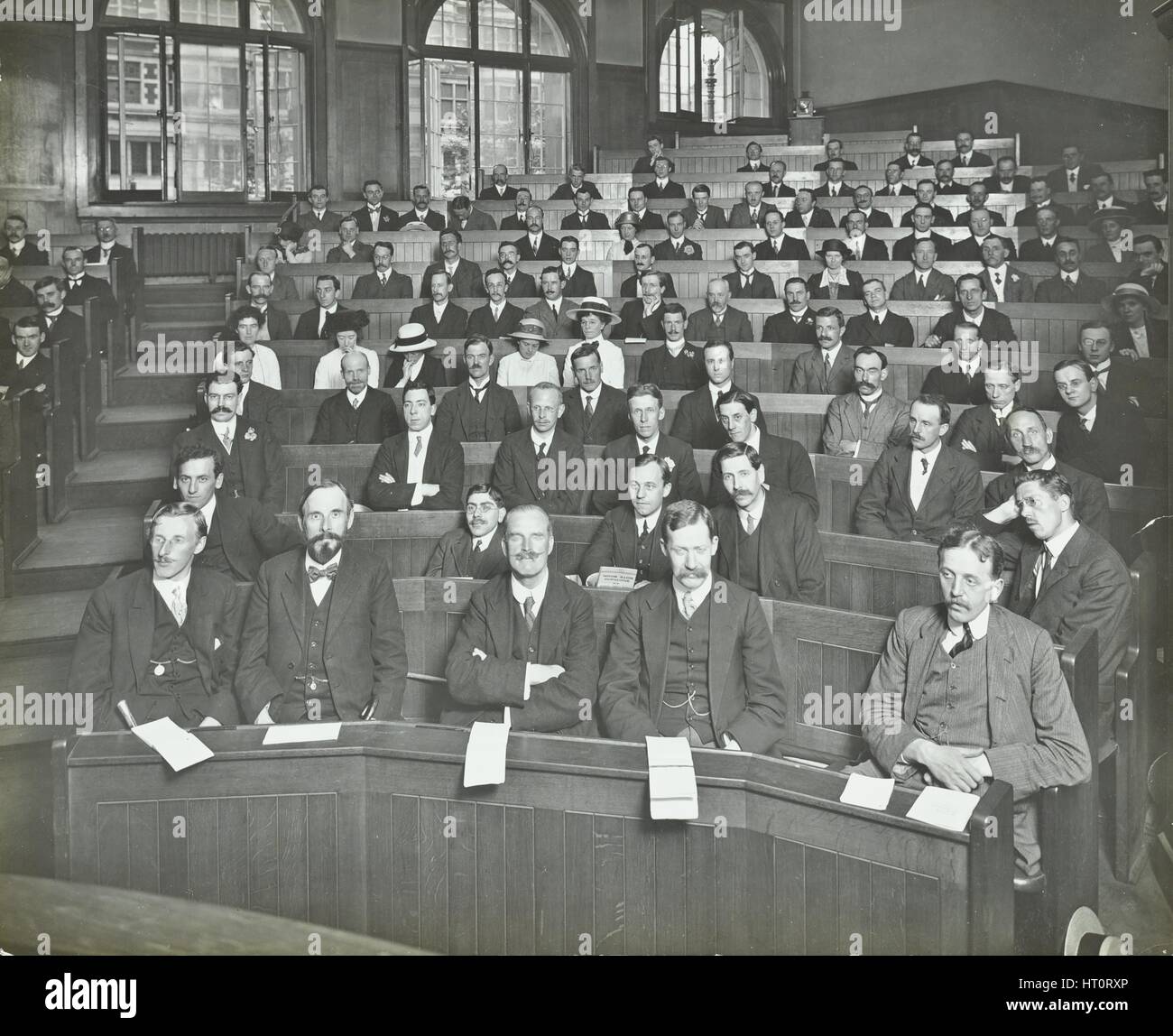 A class listening to a lecture, London Day Training College, 1914. Artist: Unknown. Stock Photo