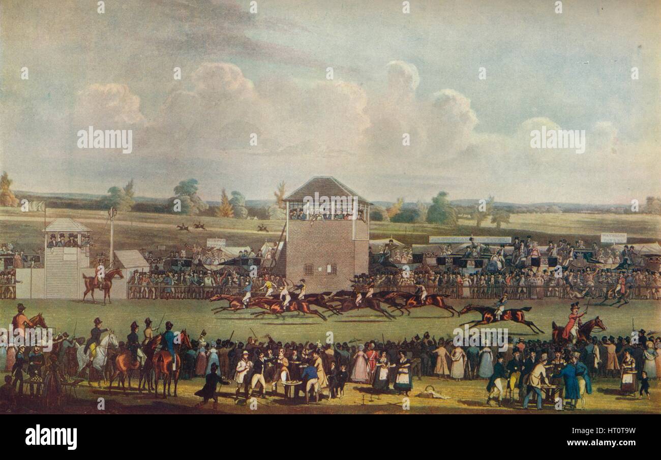 'Ascot Heath Races', 19th century. Artist James Pollard Stock Photo Alamy