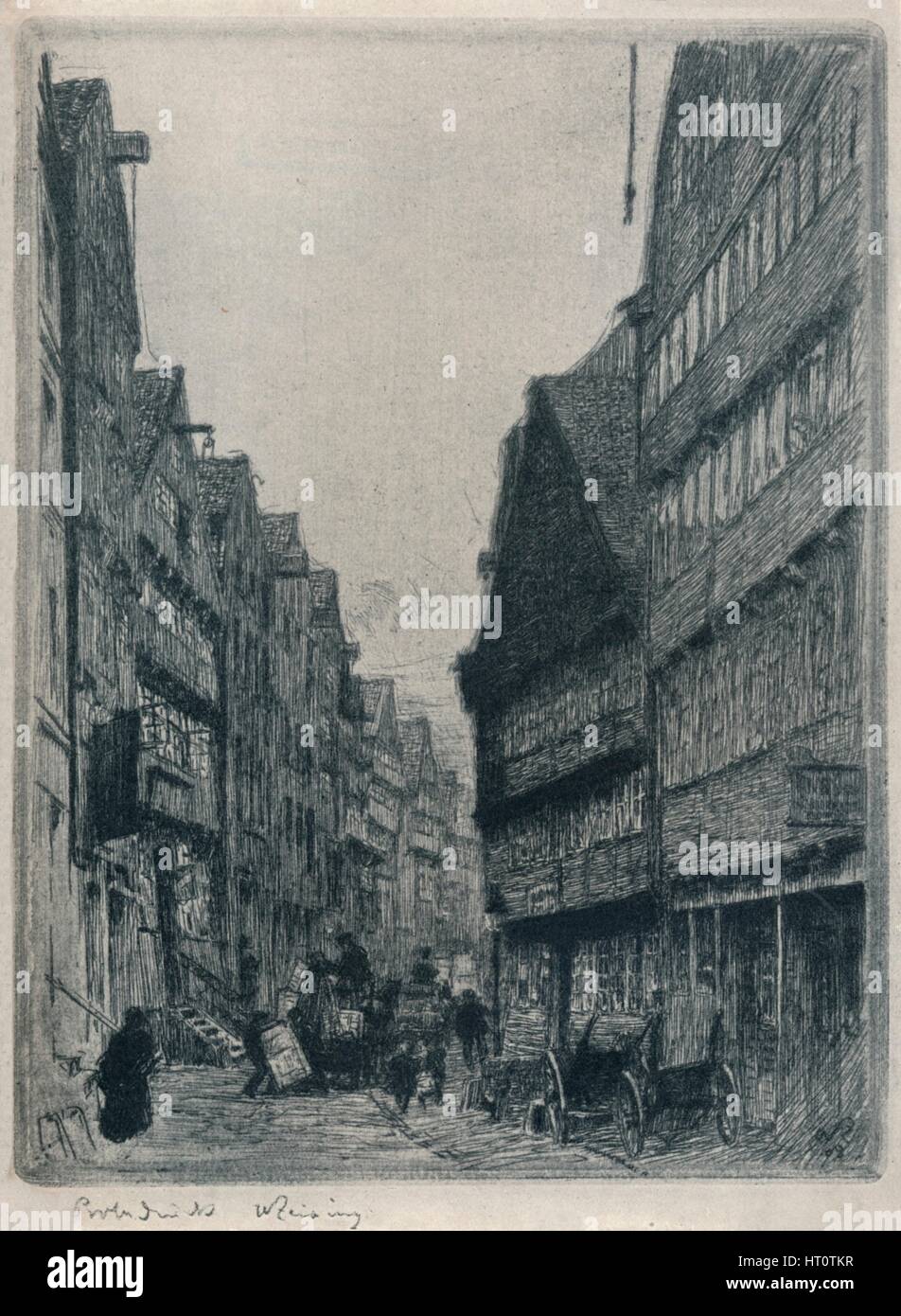 'Herrlichkeit, Hamburg', c1913. Artist: Walter Zeising. Stock Photo