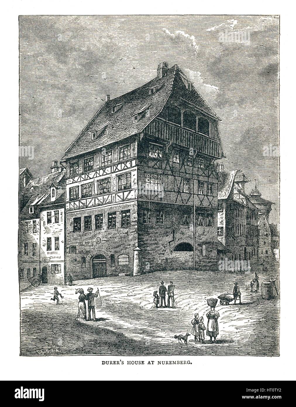 'Albert Durer's House, Nuremberg, Germany', 1893. Artist: Unknown. Stock Photo