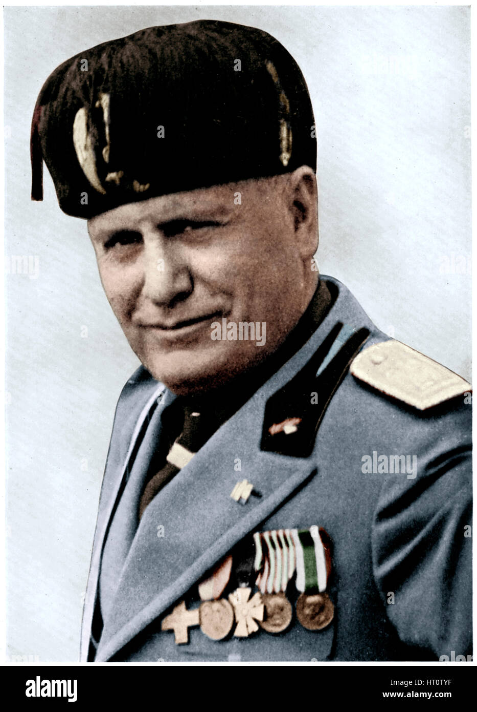Benito Mussolini, Italian fascist dictator, 20th century.  Artists: Mussolini, Unknown. Stock Photo